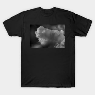 Clouds 8 In Black and White T-Shirt